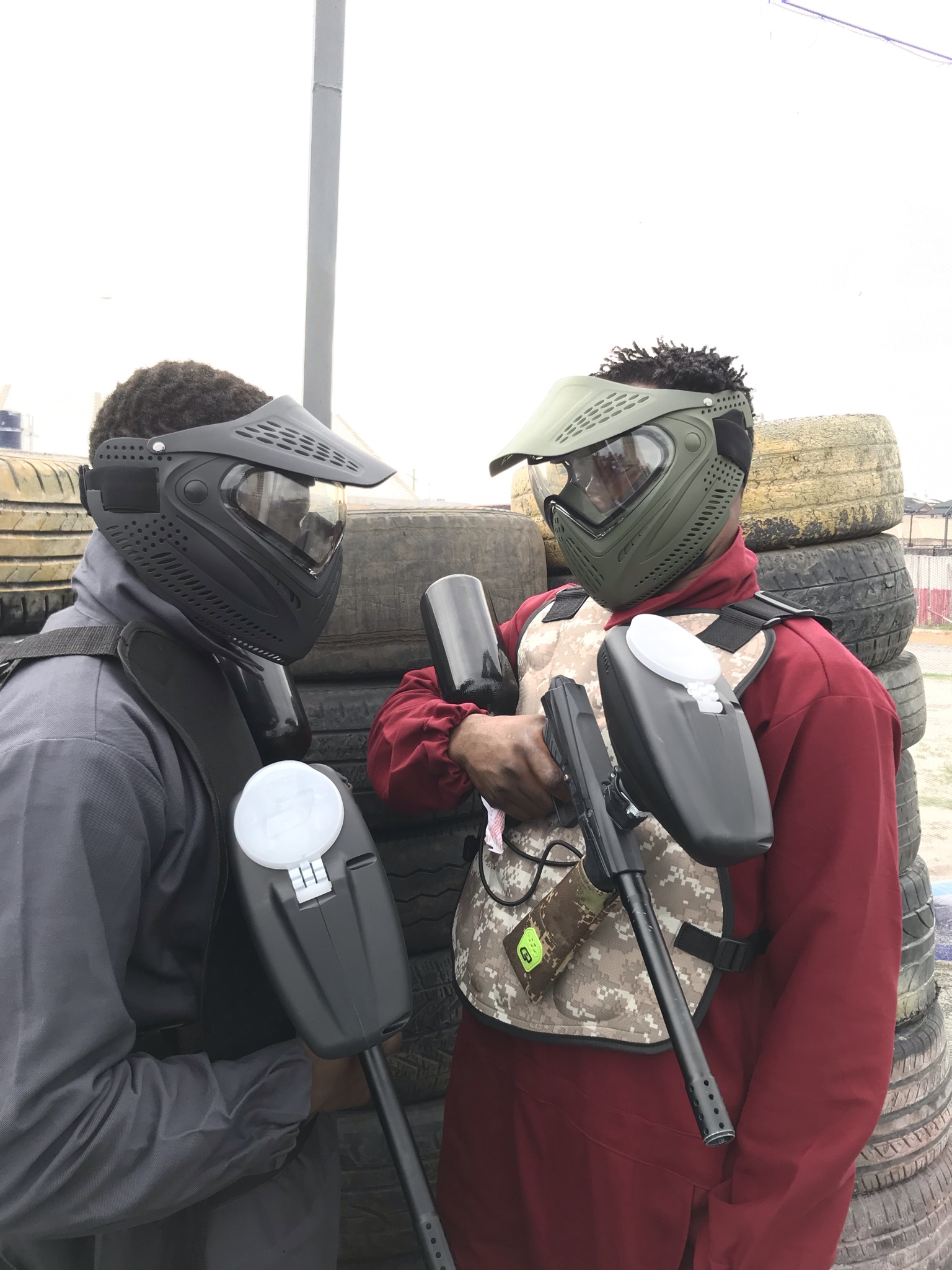 playing paintball in lagos